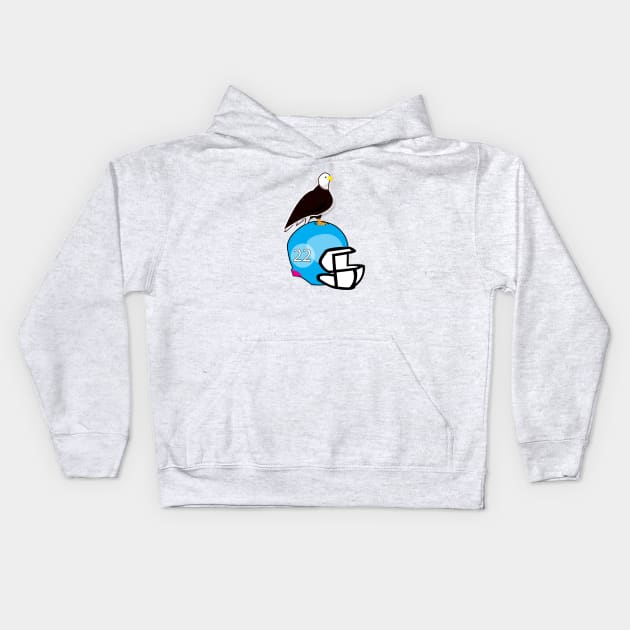 eagle and helmet Kids Hoodie by momomoma